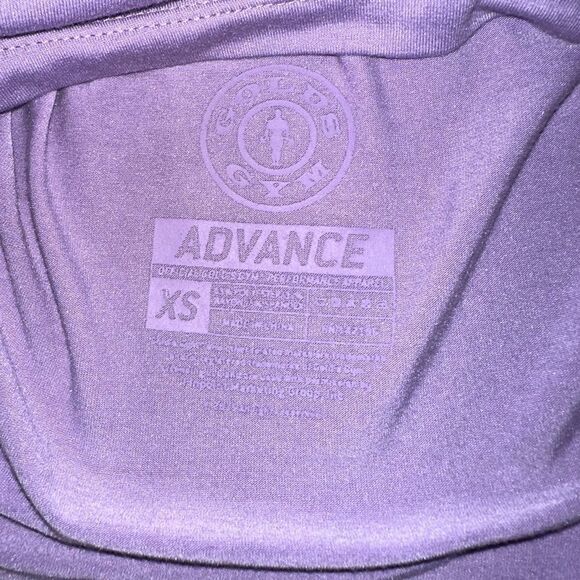 GOLD'S GYM purple tank top athletic active wear XS - Picture 8 of 11